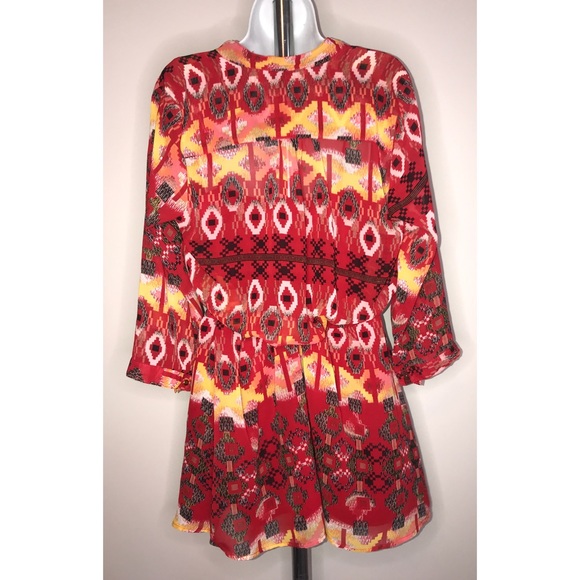 MYMICHELLE Large Red & Yellow Dress - Picture 4 of 8